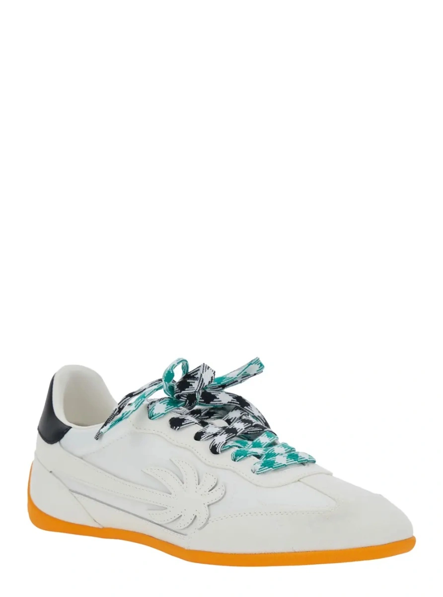 Sneakers Palm Angels albi din piele - Img 2