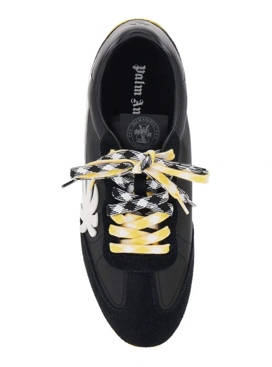Sneakers Palm Angels negri din piele - Img 4