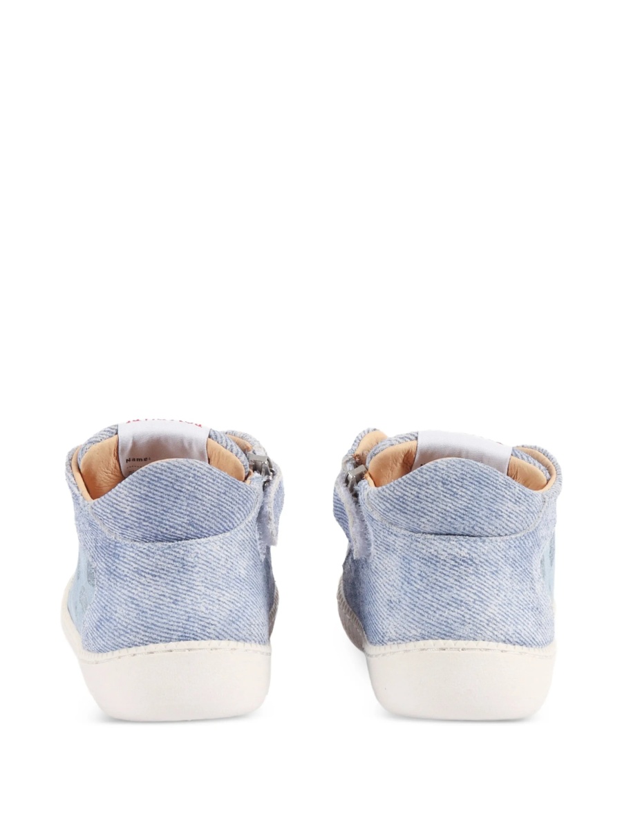 Sneakers POM D'API albastri din piele - Img 3