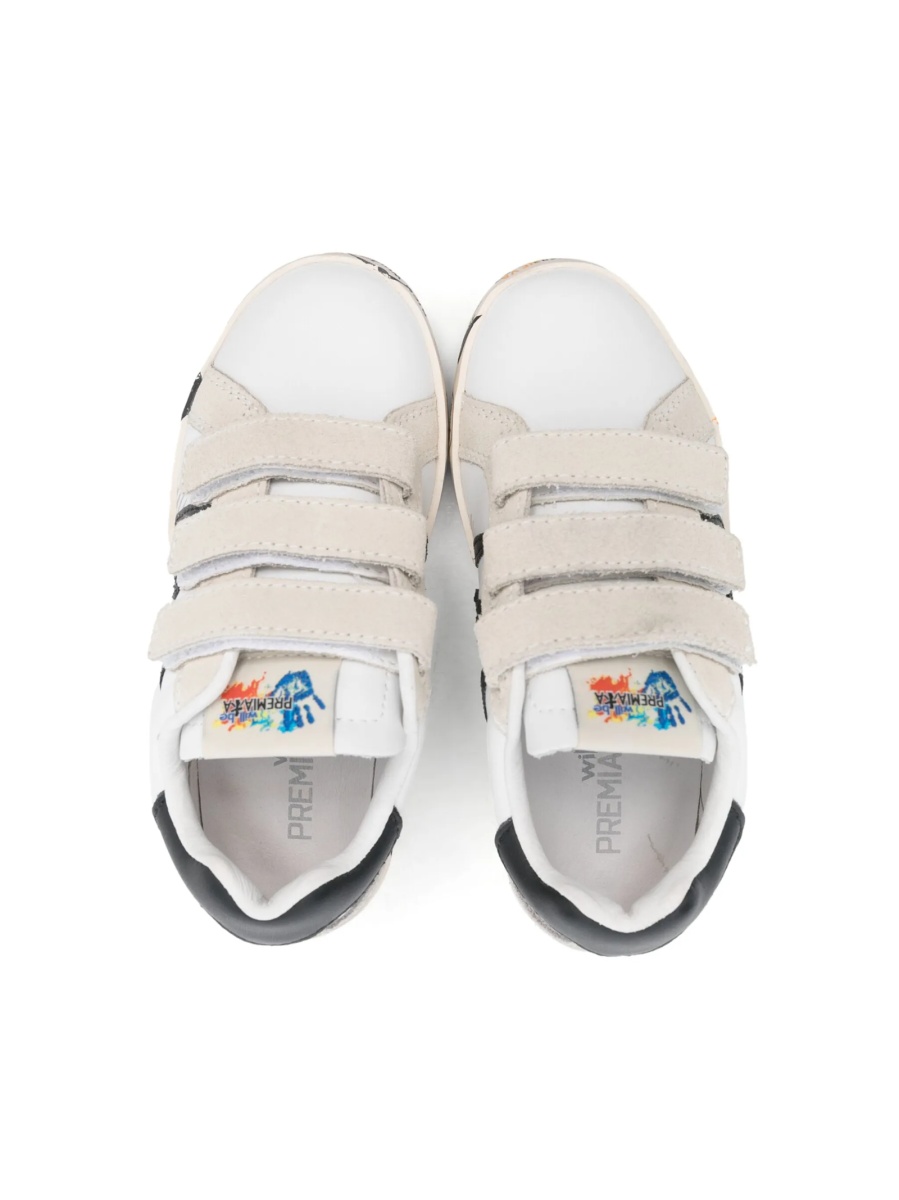 Sneakers Premiata albi din piele - Img 3