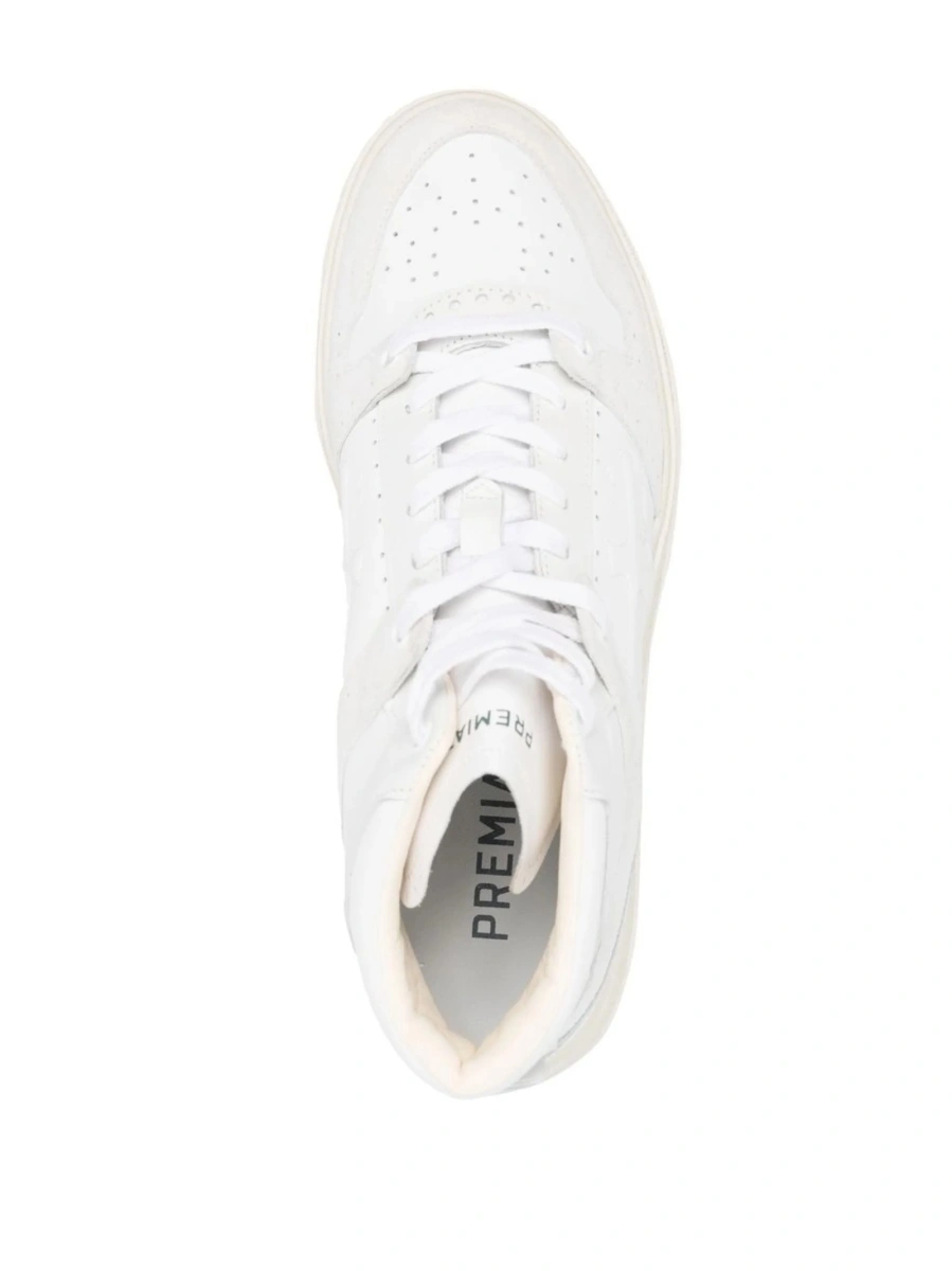 Sneakers Premiata negri din piele - Img 4