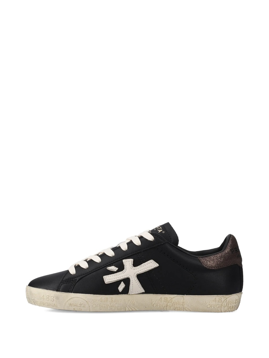 Sneakers Premiata negri din piele - Img 5