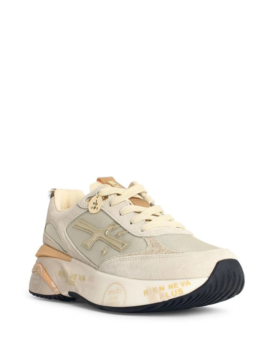 Sneakers Premiata neutri din poliuretan si nylon - Img 2