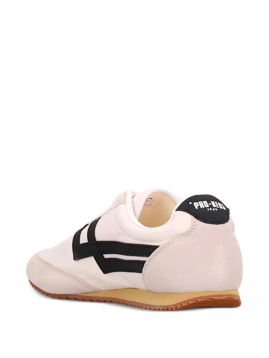 Sneakers Pro-Keds albi din nylon si piele - Img 3