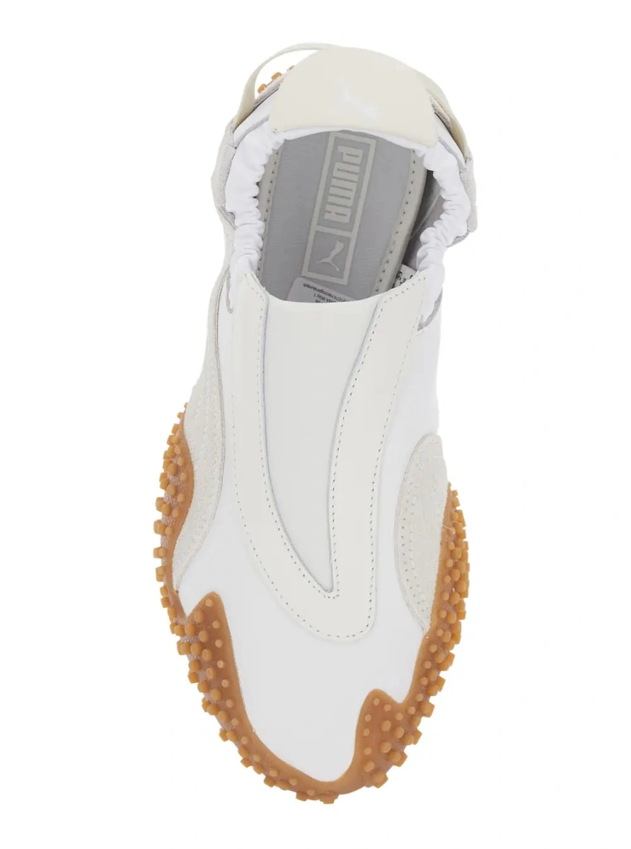 Sneakers PUMA albi din piele - Img 4
