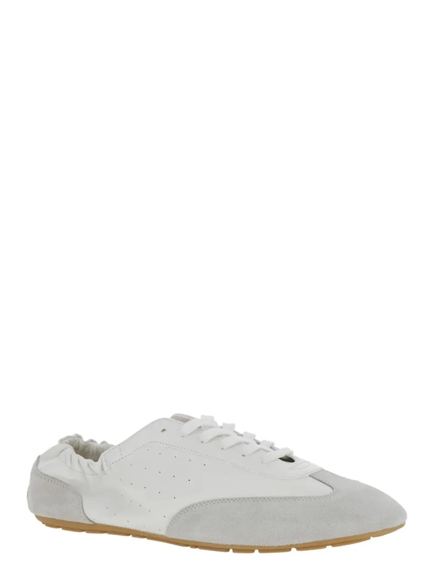 Sneakers Saint Laurent albi din piele 'ARTICO' - Img 2