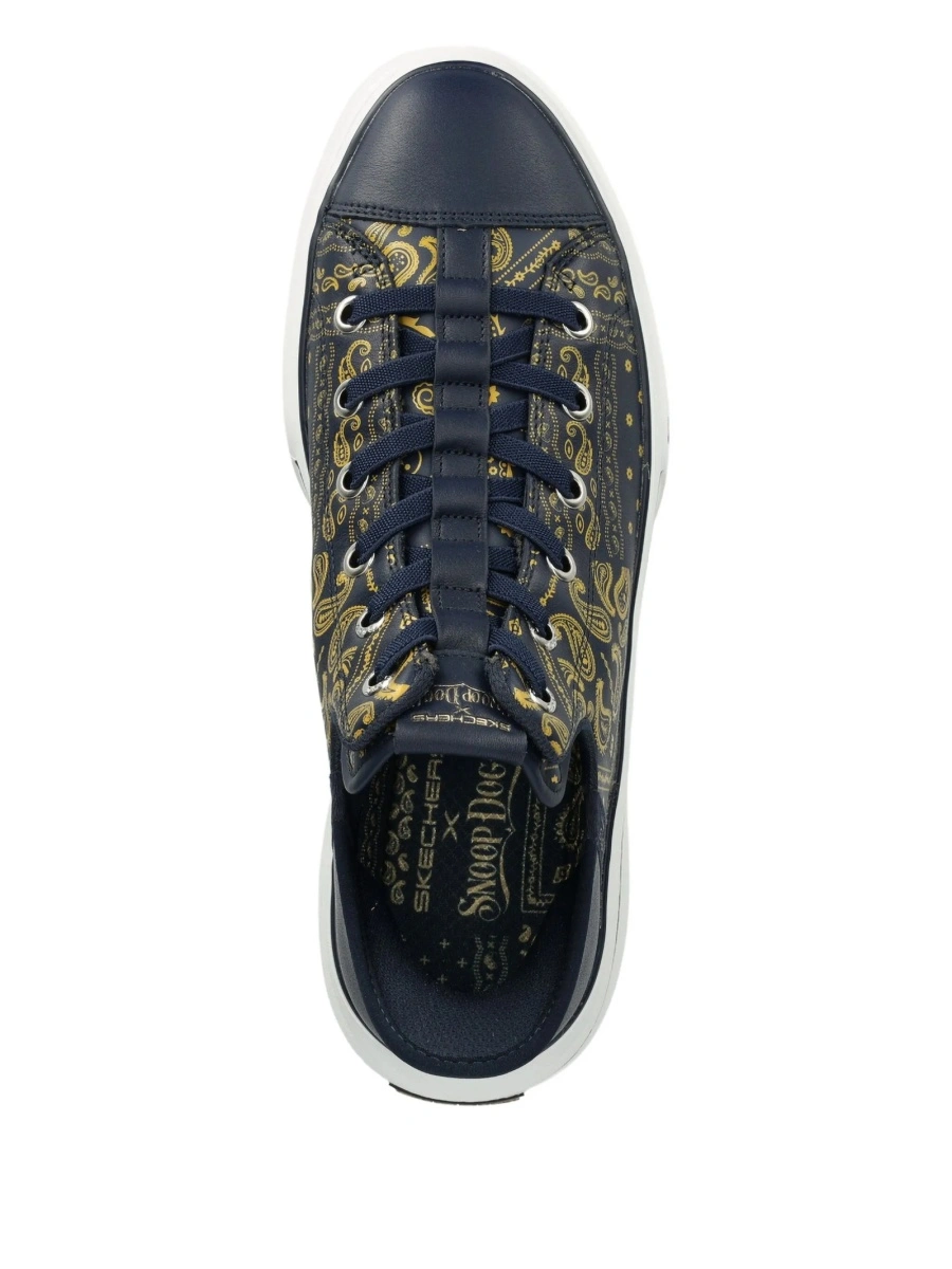 Sneakers SKECHERS albastri din piele - Img 4
