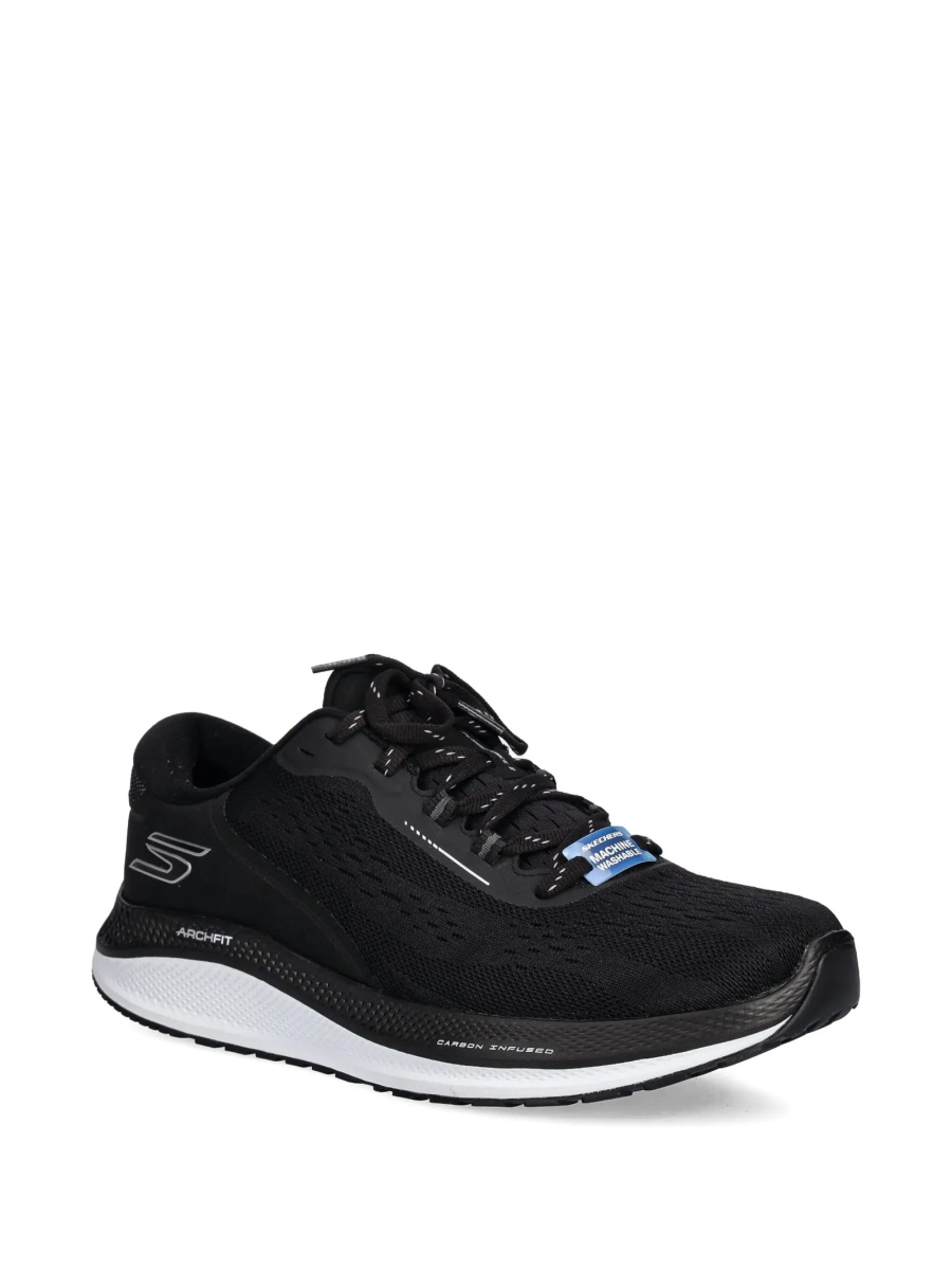 Sneakers SKECHERS negri din material textil - Img 2
