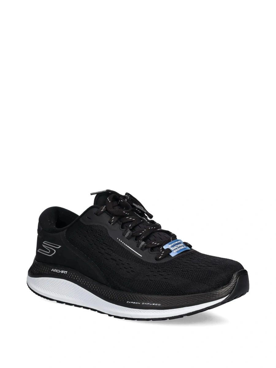 Sneakers SKECHERS negri din material textil - Img 2
