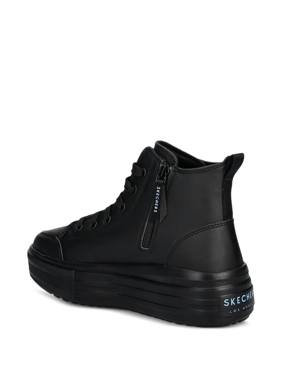 Sneakers SKECHERS negri din piele - Img 3