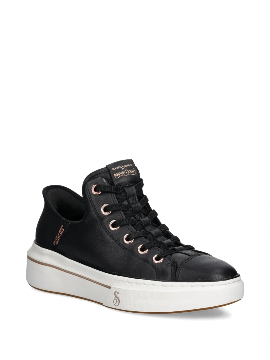 Sneakers SKECHERS negri din piele - Img 2