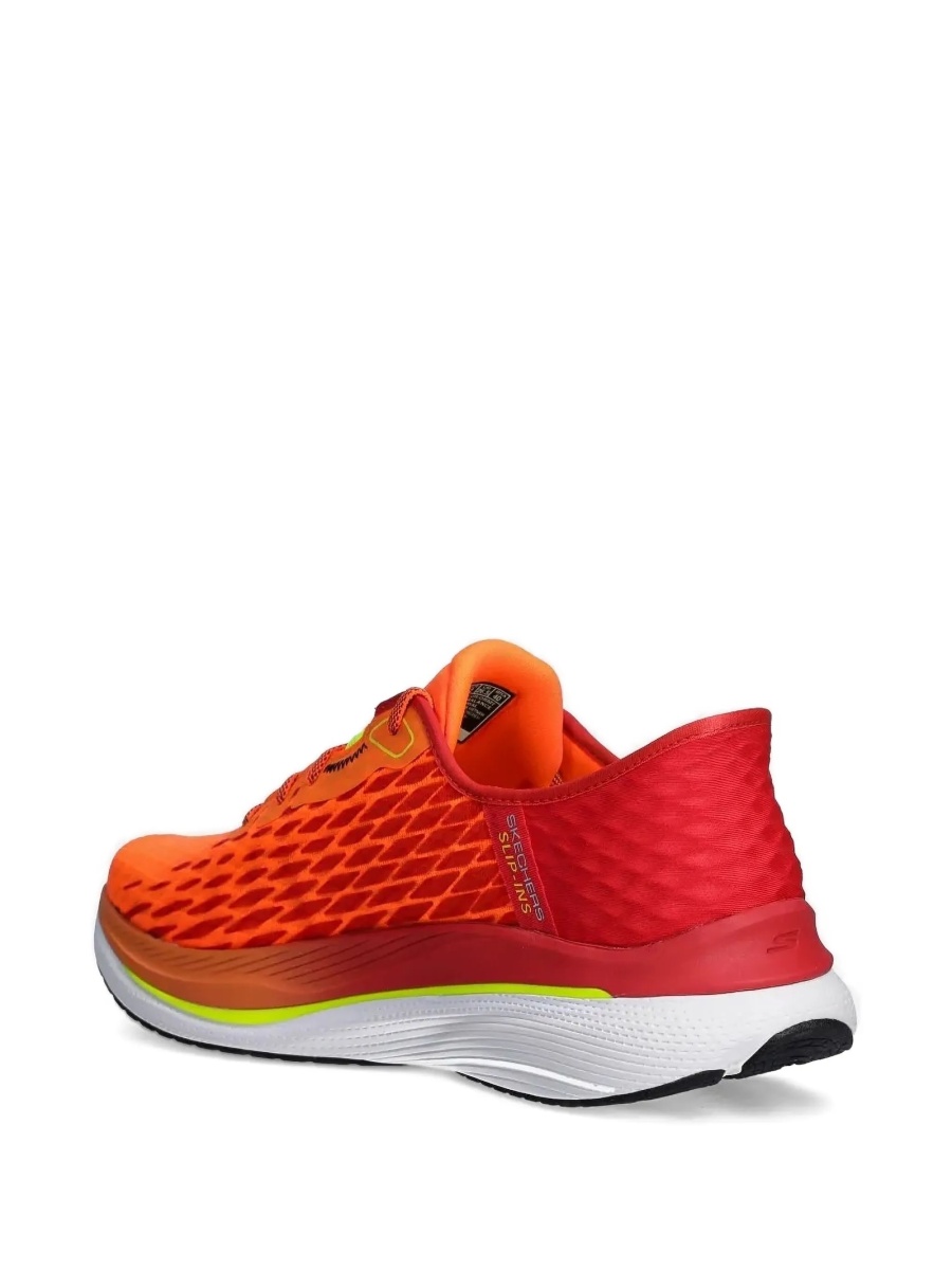 Sneakers SKECHERS portocalii din material textil - Img 2