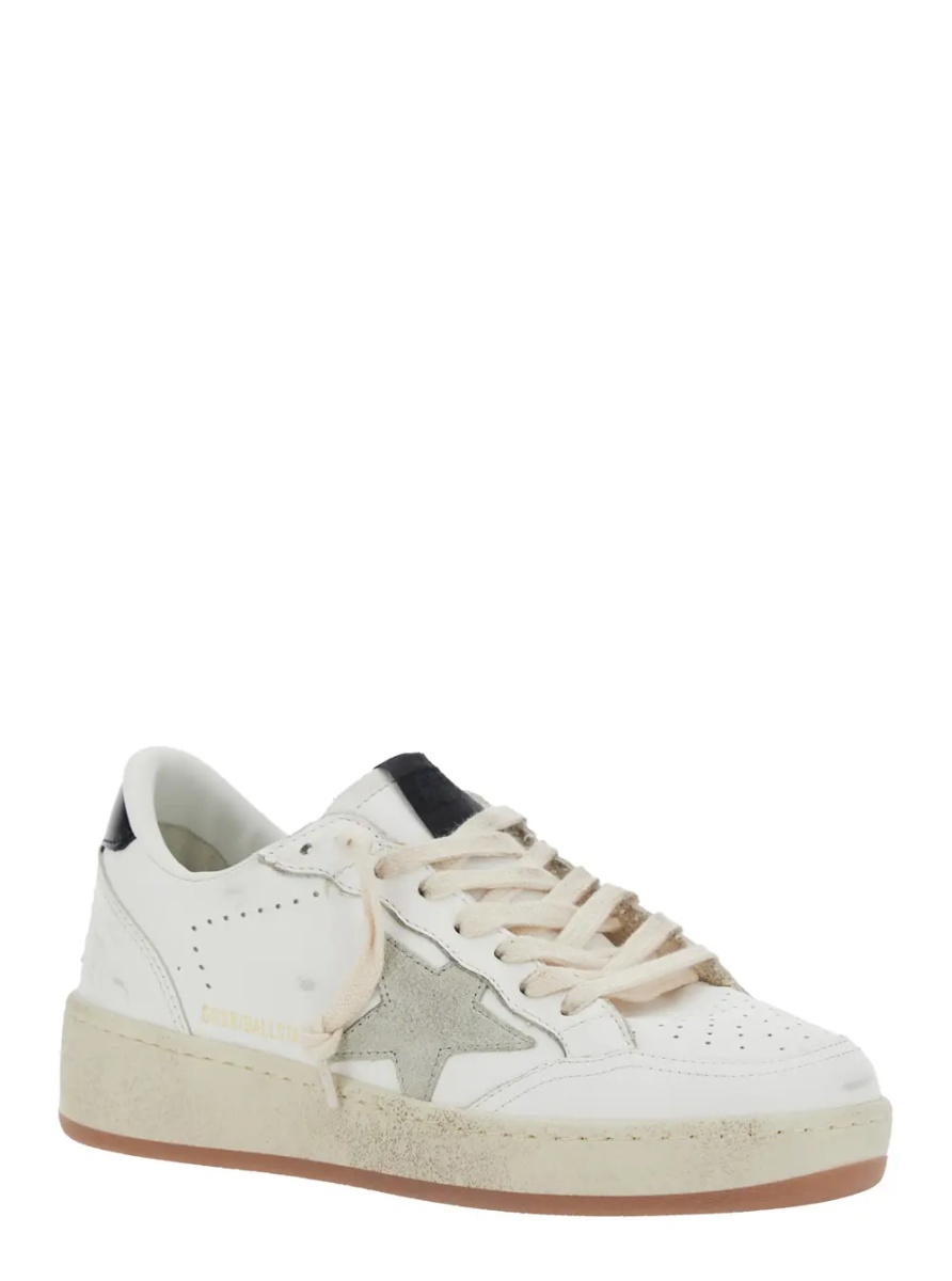 Sneakers Sneaker 'Ballstar 2' Low Top with Star Patch on the Side and Contrast Heel in White Leather for Women - Img 2
