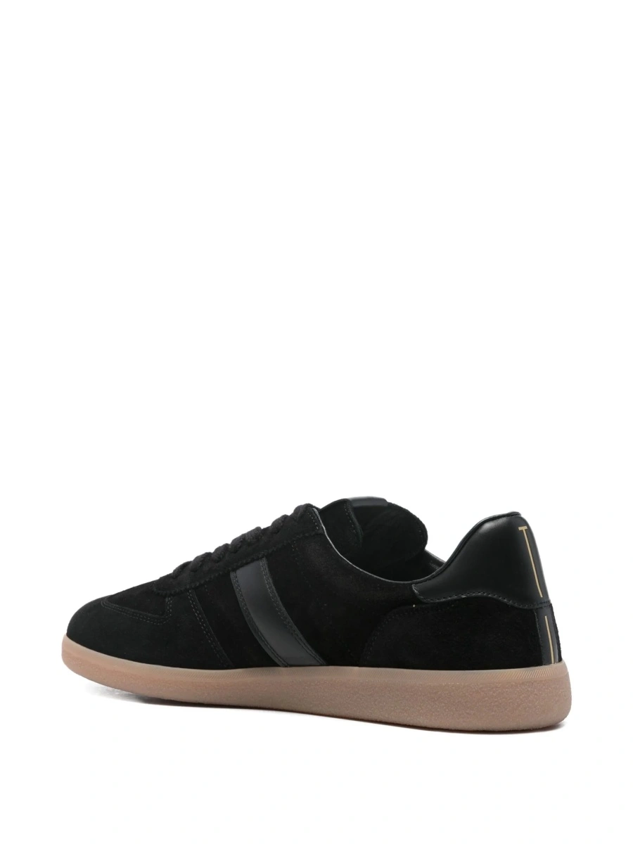 Sneakers Tom Ford negri din piele intoarsa si piele - Img 3