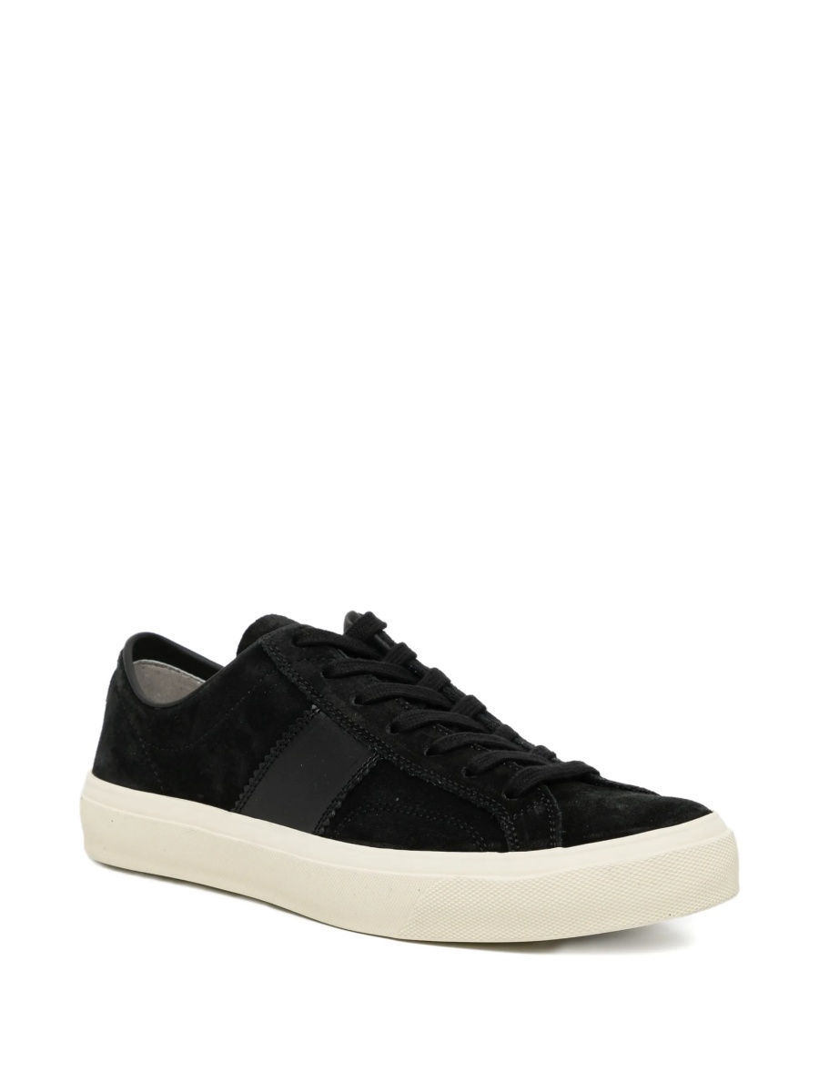 Sneakers Tom Ford negri din piele intoarsa - Img 2