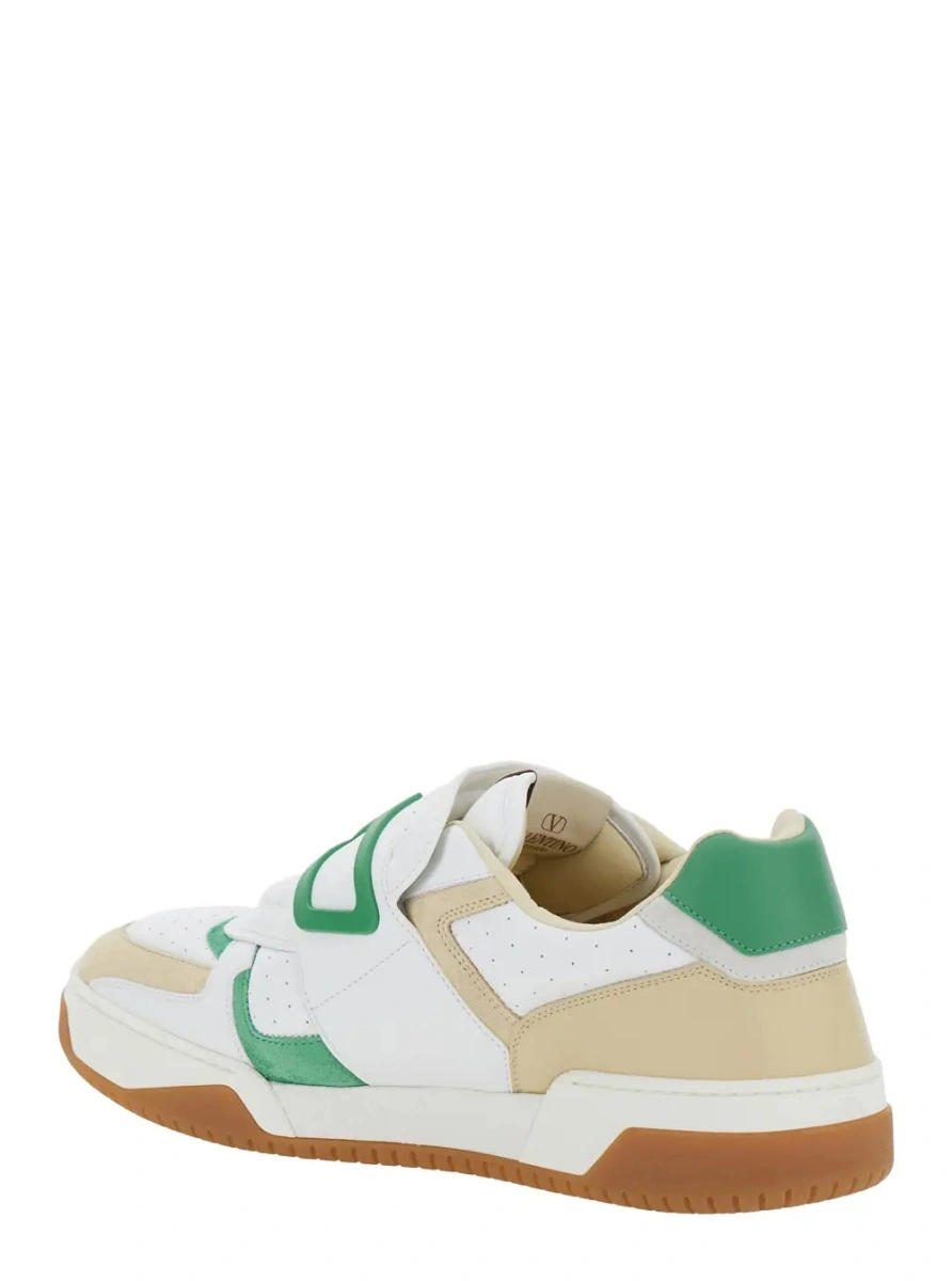 Sneakers Valentino Garavani albi din piele 'Joie de Jouer' - Img 3