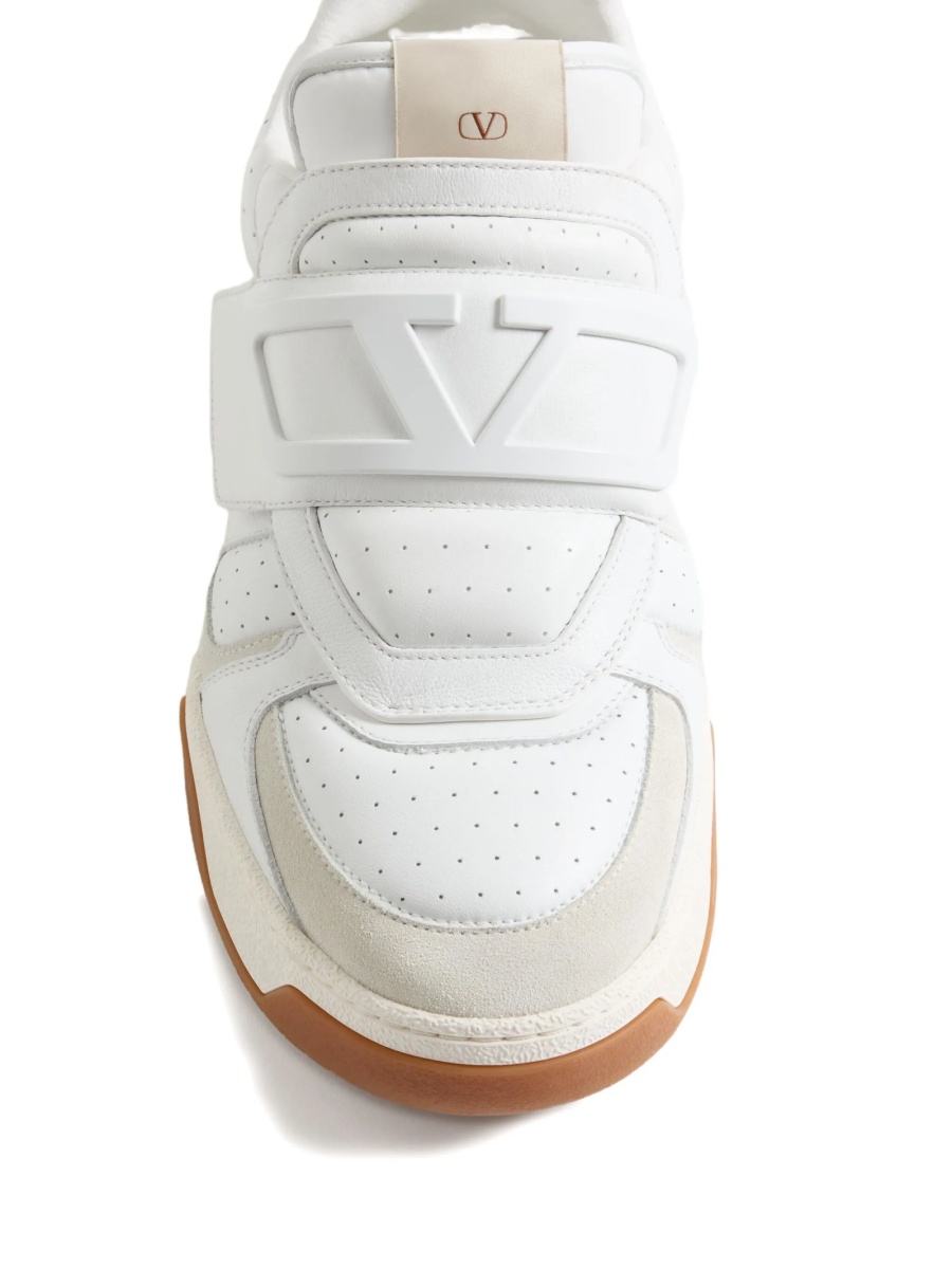 Sneakers Valentino Garavani albi din piele - Img 5
