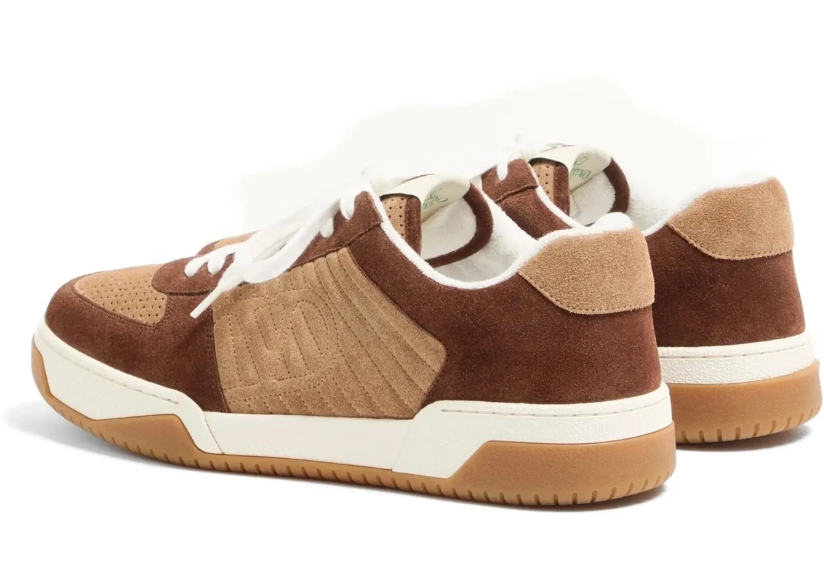 Sneakers Valentino Garavani multicolor din piele intoarsa si nappa - Img 8