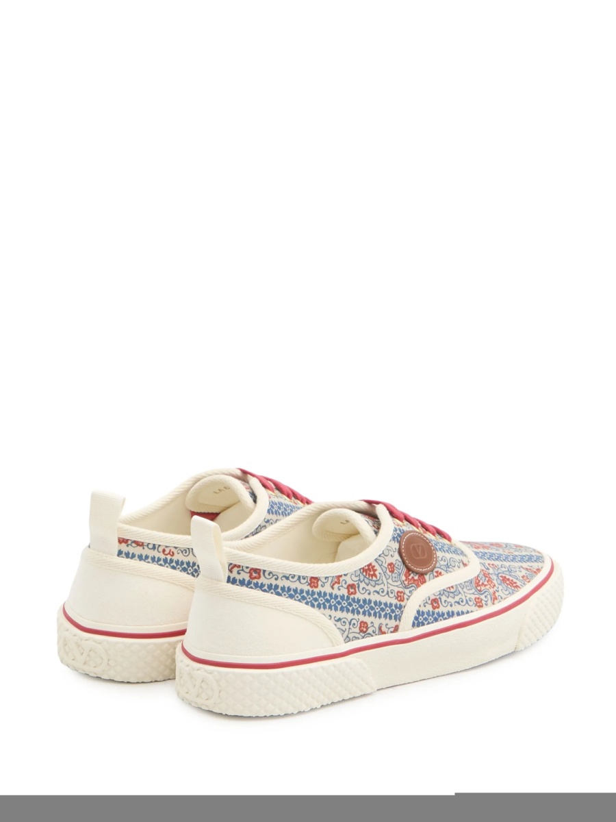 Sneakers Valentino Garavani neutri din bumbac - Img 3