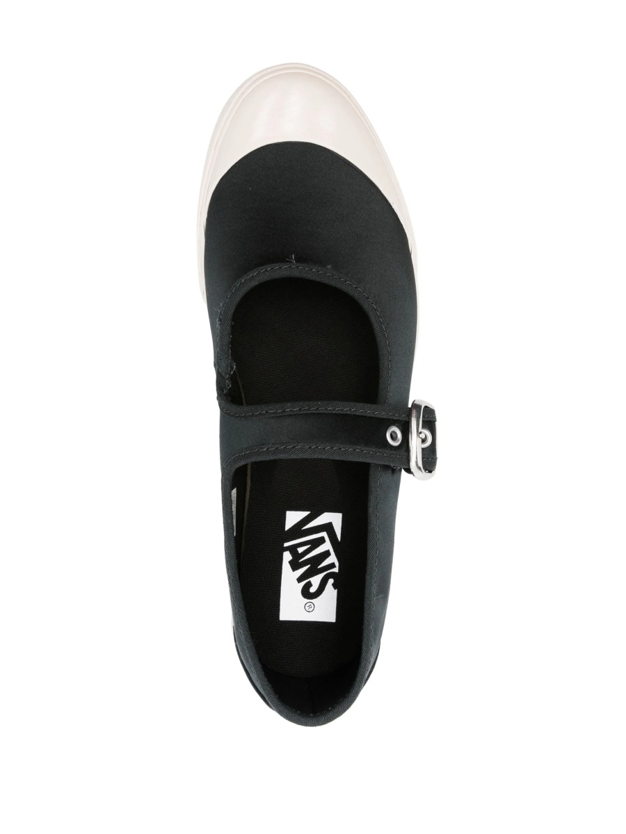 Sneakers Vans negri din cauciuc si material textil - Img 4