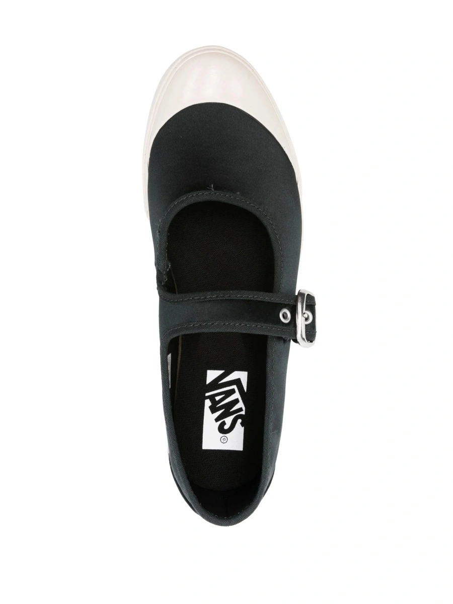 Sneakers Vans negri din cauciuc si material textil - Img 4