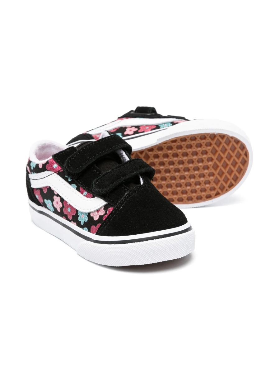Sneakers Vans negri din material textil si piele - Img 2