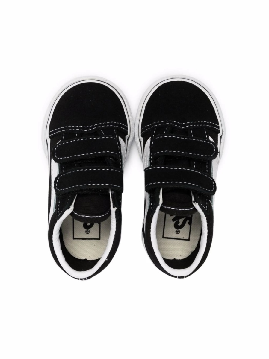 Sneakers Vans negri din material textil si piele - Img 3