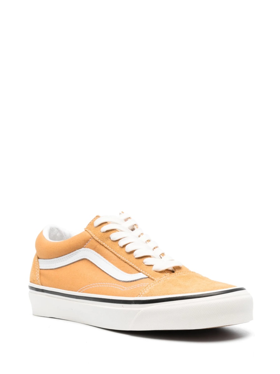 Sneakers Vans Old Skool galbeni din material textil si piele intoarsa - Img 2