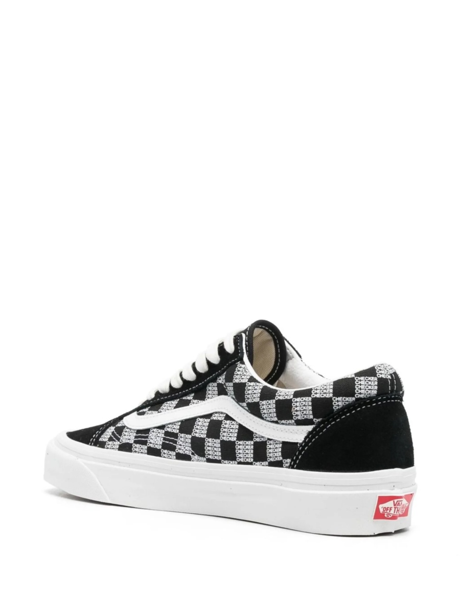 Sneakers Vans Old Skool negri din material textil si piele - Img 3