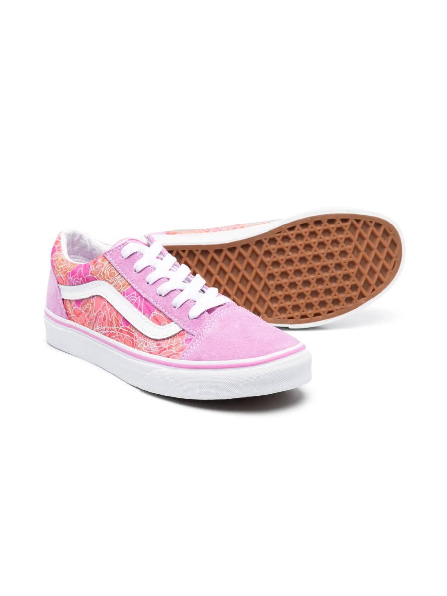 Sneakers Vans roz din piele intoarsa si material textil - Img 2