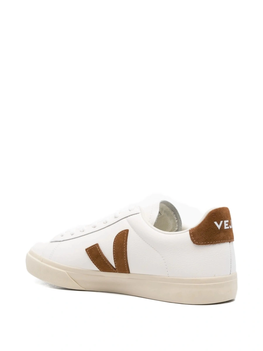 Sneakers VEJA albi din piele si piele intoarsa - Img 3