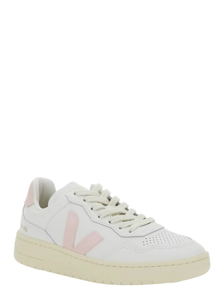 Sneakers VEJA albi din piele 'V90' - Img 2