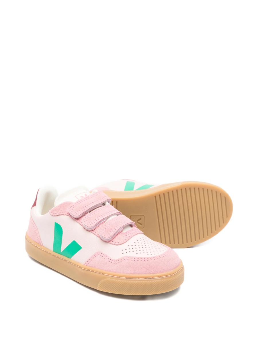 Sneakers VEJA roz din piele si piele intoarsa - Img 2
