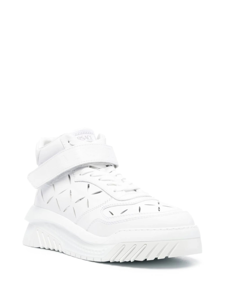 Sneakers Versace albi din piele - Img 2