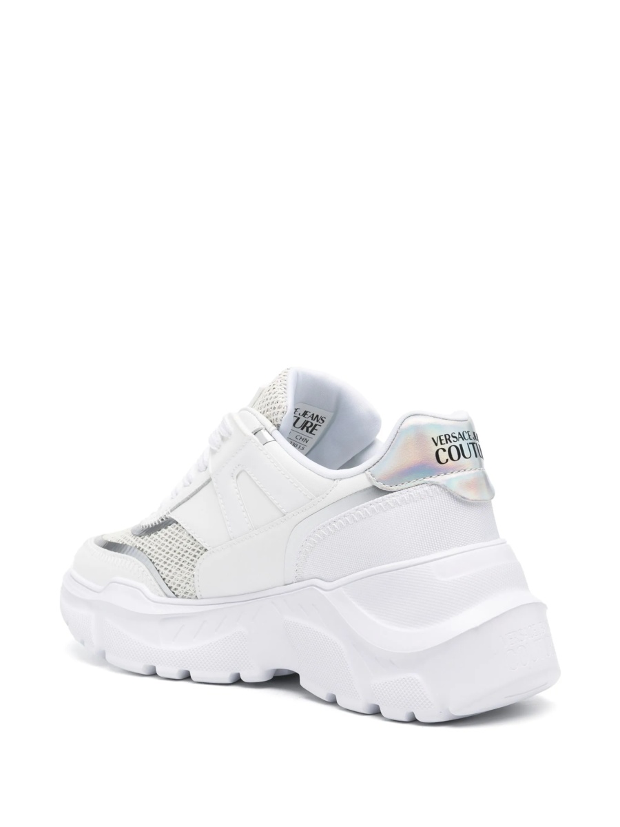 Sneakers Versace Jeans Couture albi din material textil si poliuretan - Img 3