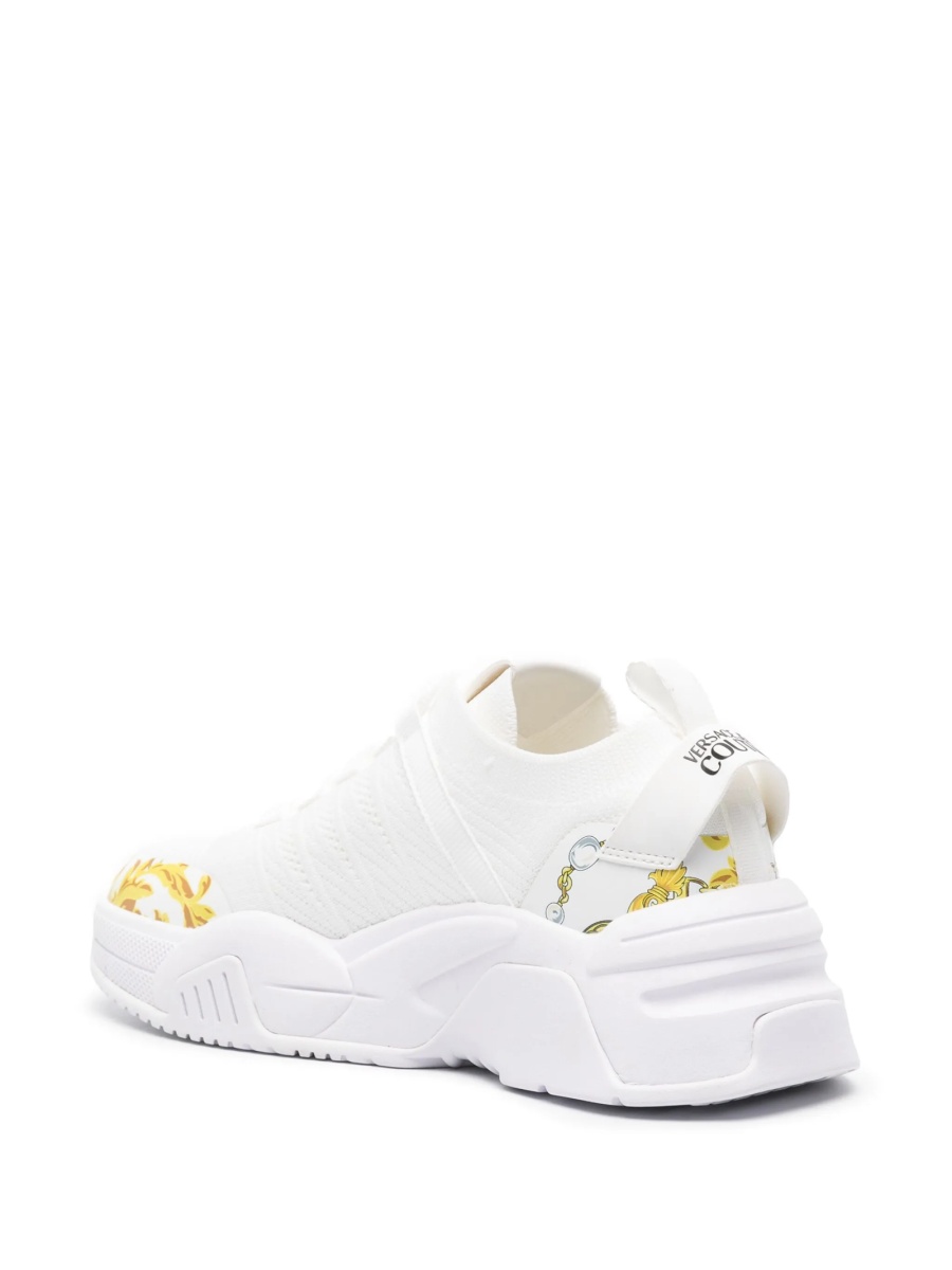 Sneakers Versace Jeans Couture albi din poliuretan si material textil - Img 3
