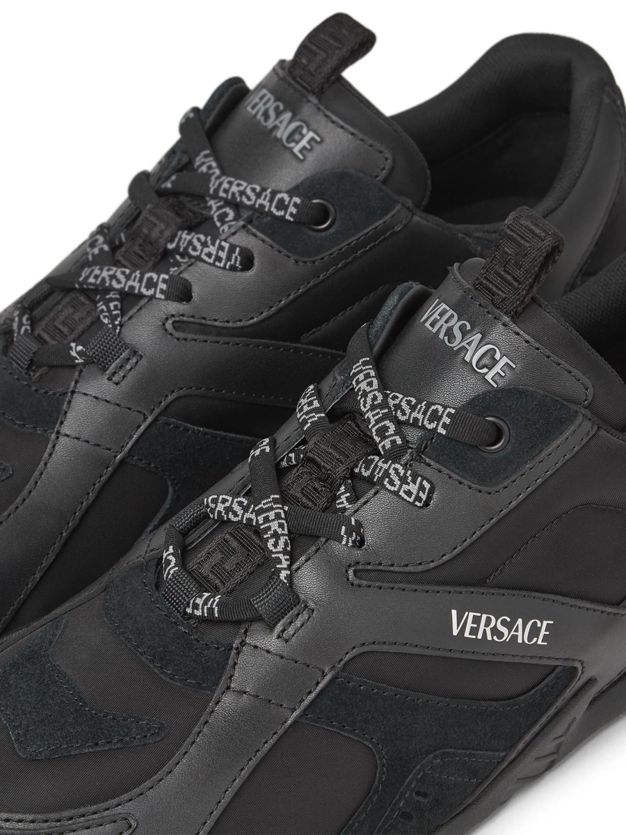 Sneakers Versace negri din piele - Img 4