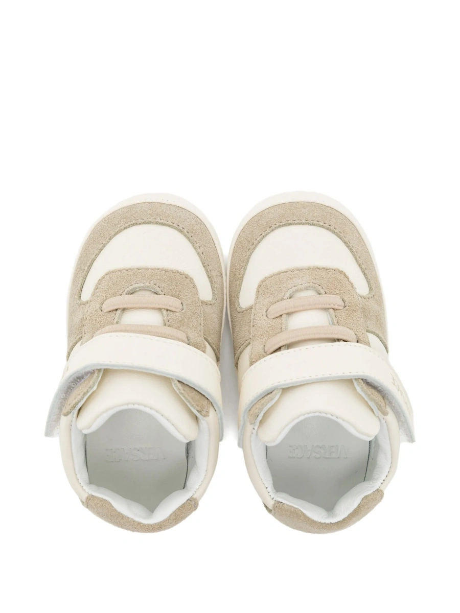 Sneakers Versace neutri din piele - Img 3