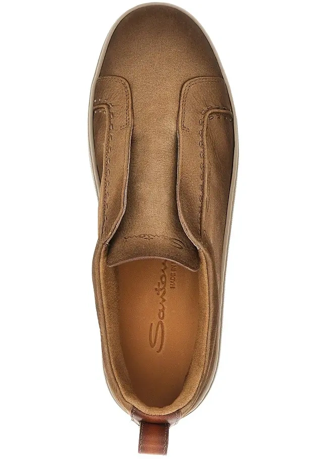 Sneakers Vintage effect leather slip-on sneakers - Img 4
