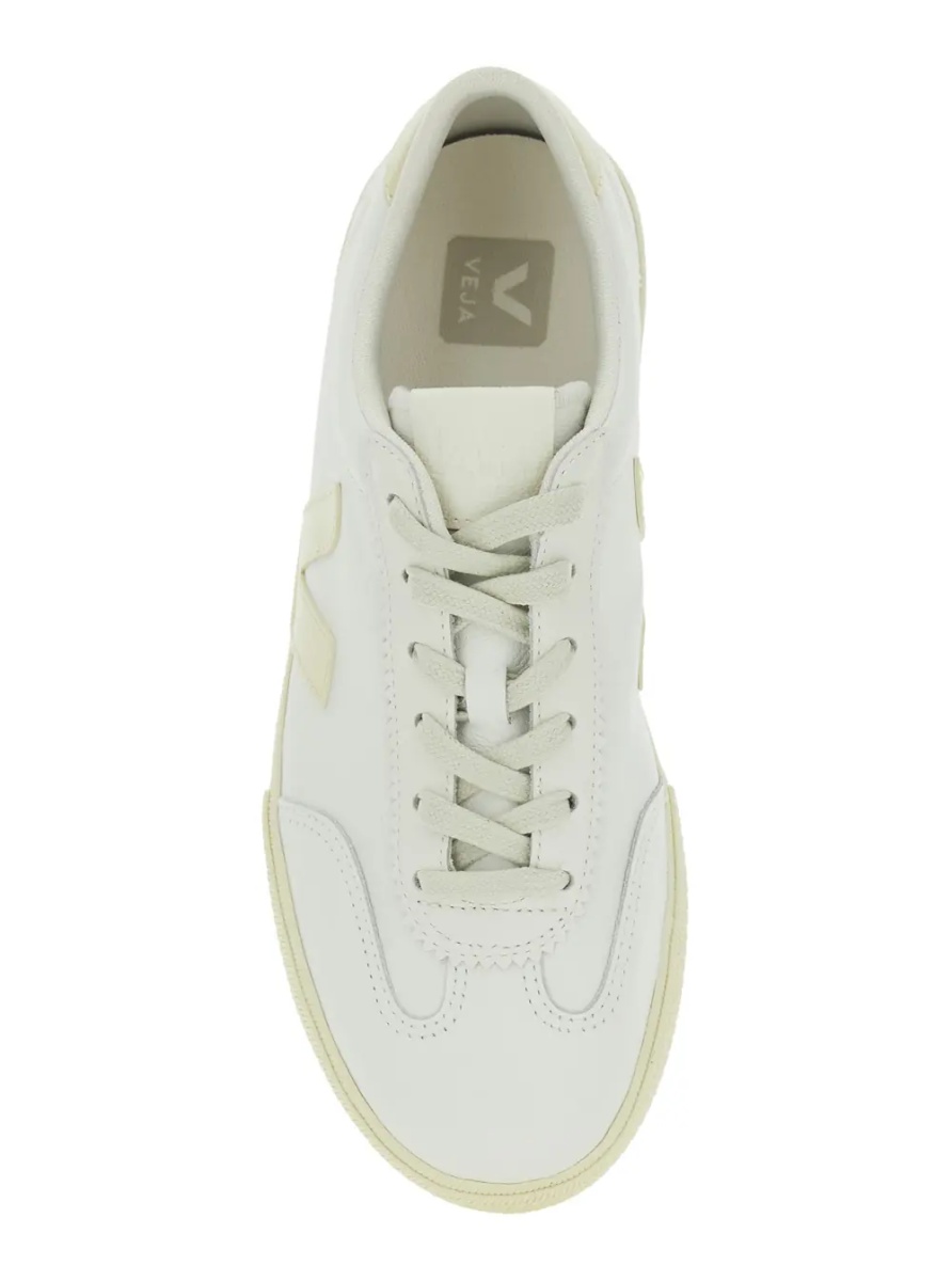 Sneakers 'Volley' White Low Top Sneakers with Embossed Logo on the Side and Logo Lettering on the Rear in Leather Unisex - Img 4