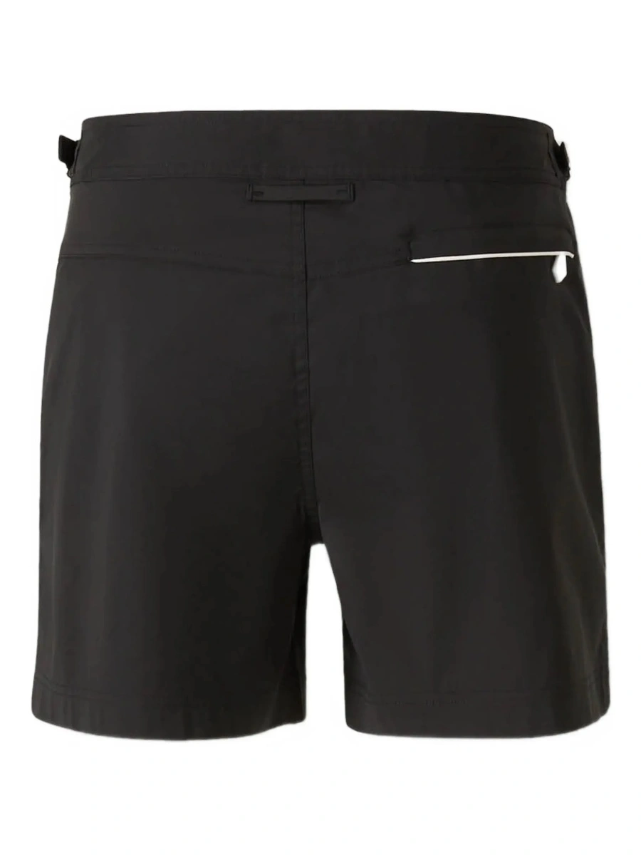 Sorturi Black Swim Shorts with Side Buckled Strap Details in Tech Fabric Man - Img 4