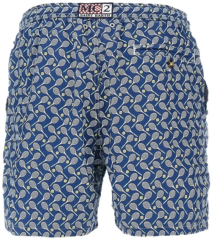 Sorturi Tennis Cross printed swim shorts - Img 3