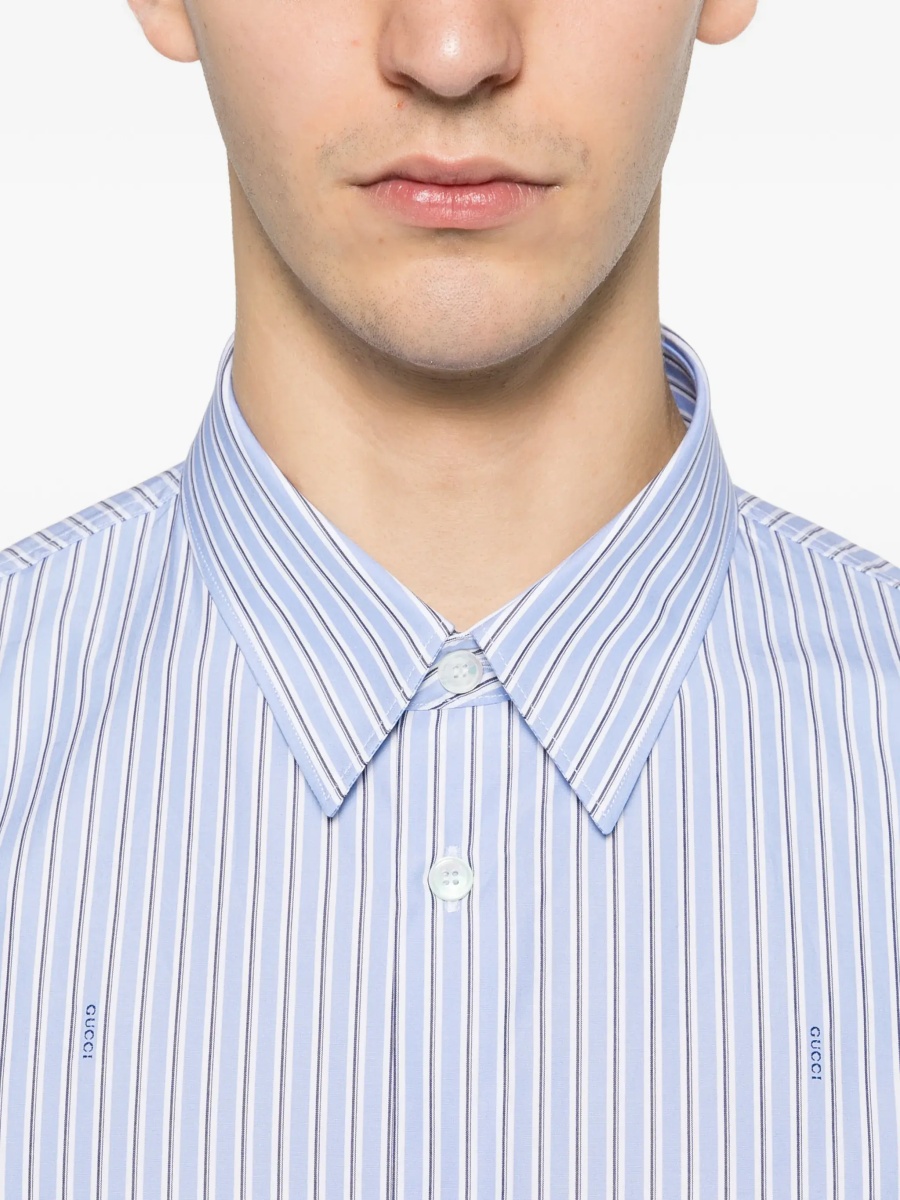 Striped cotton poplin Shirt - Img 7
