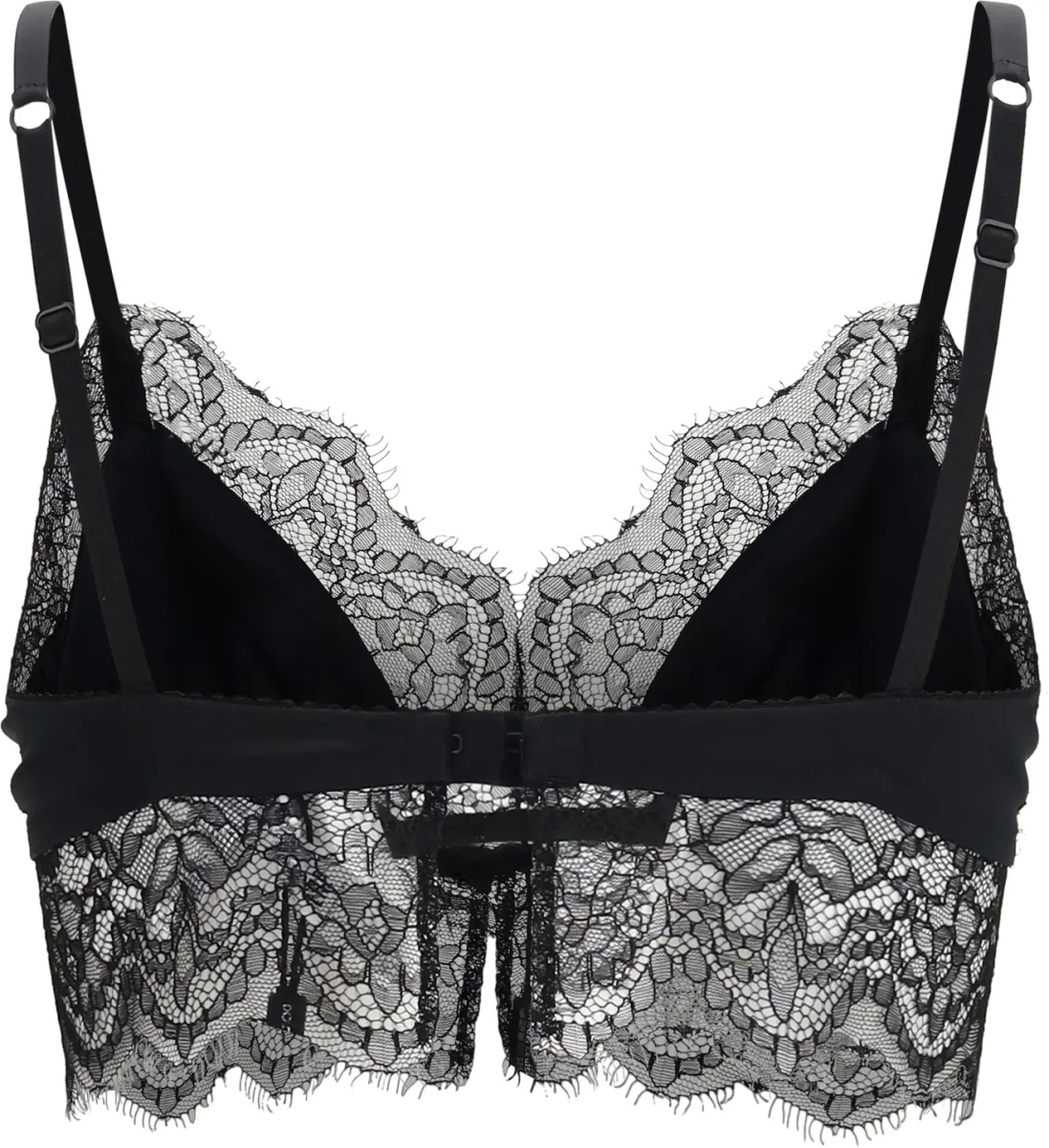 Sutiene Satin soft-cup bralette Bra with lace - Img 2