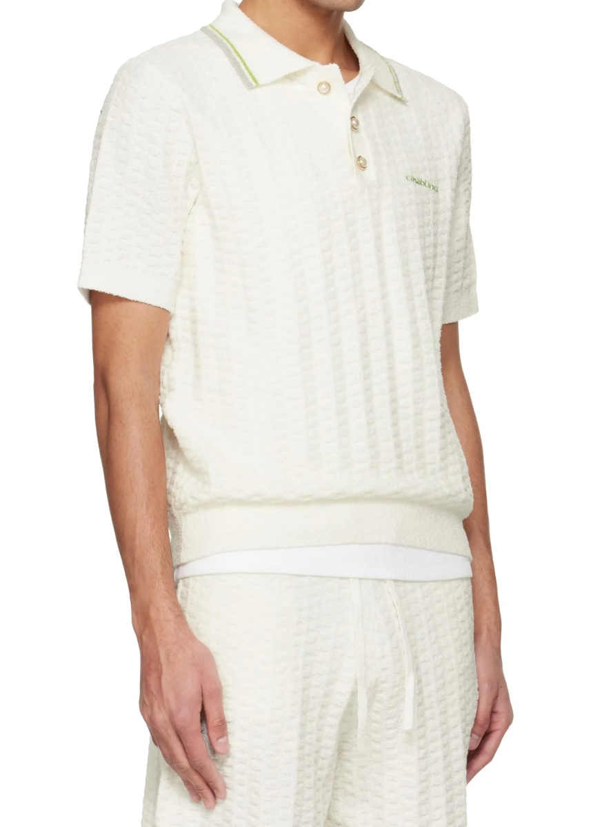 Tennis Bouclé Polo Shirt - Img 2