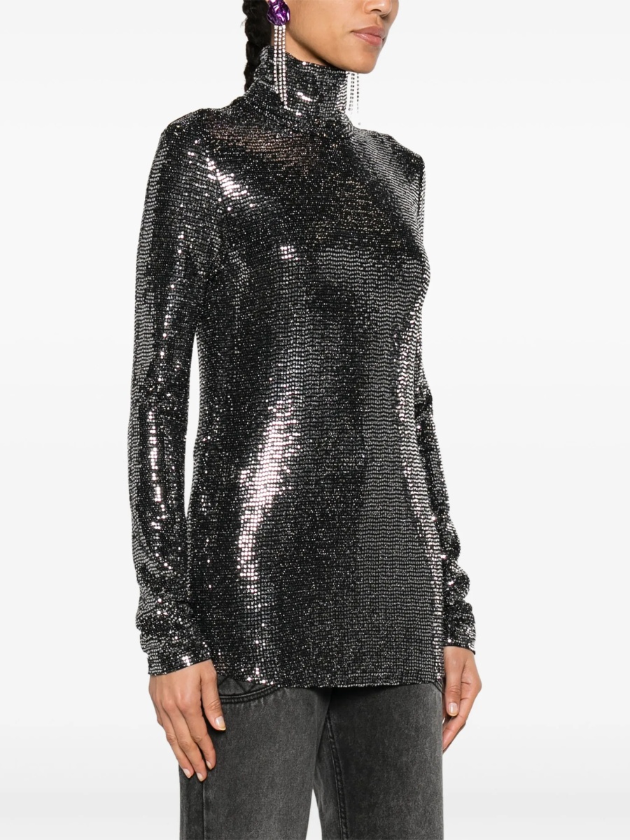 Top tricotat Isabel Marant negru - Img 3