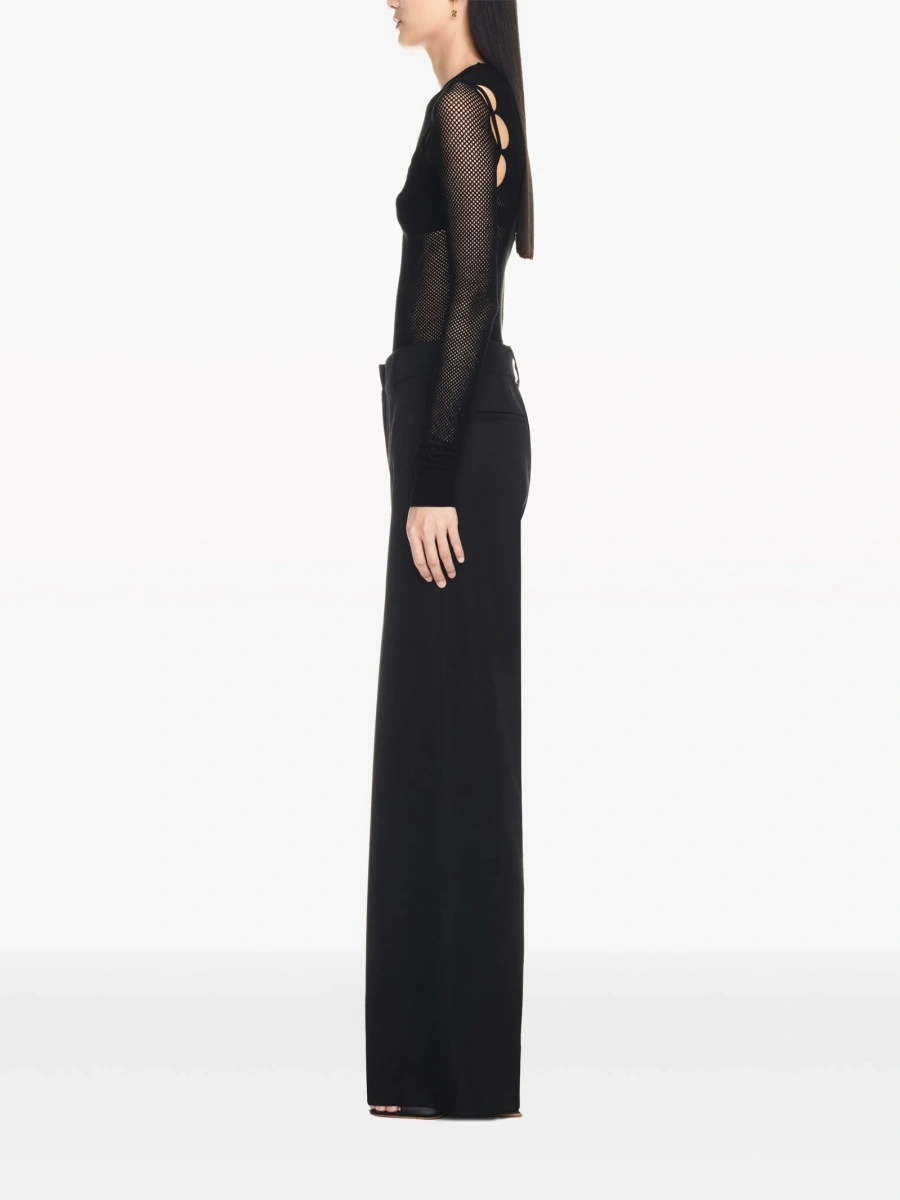 Top tricotat Off-White negru - Img 3