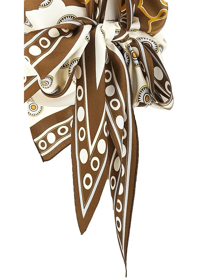 Topuri Silk 'Full-On' Foulard Top - Img 4