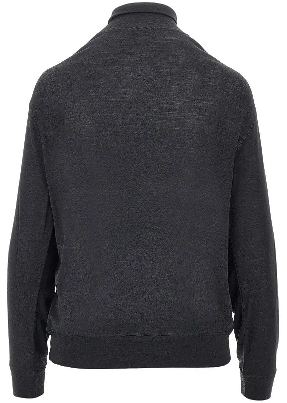 Topuri Wool and silk jersey mock-neck top - Img 3