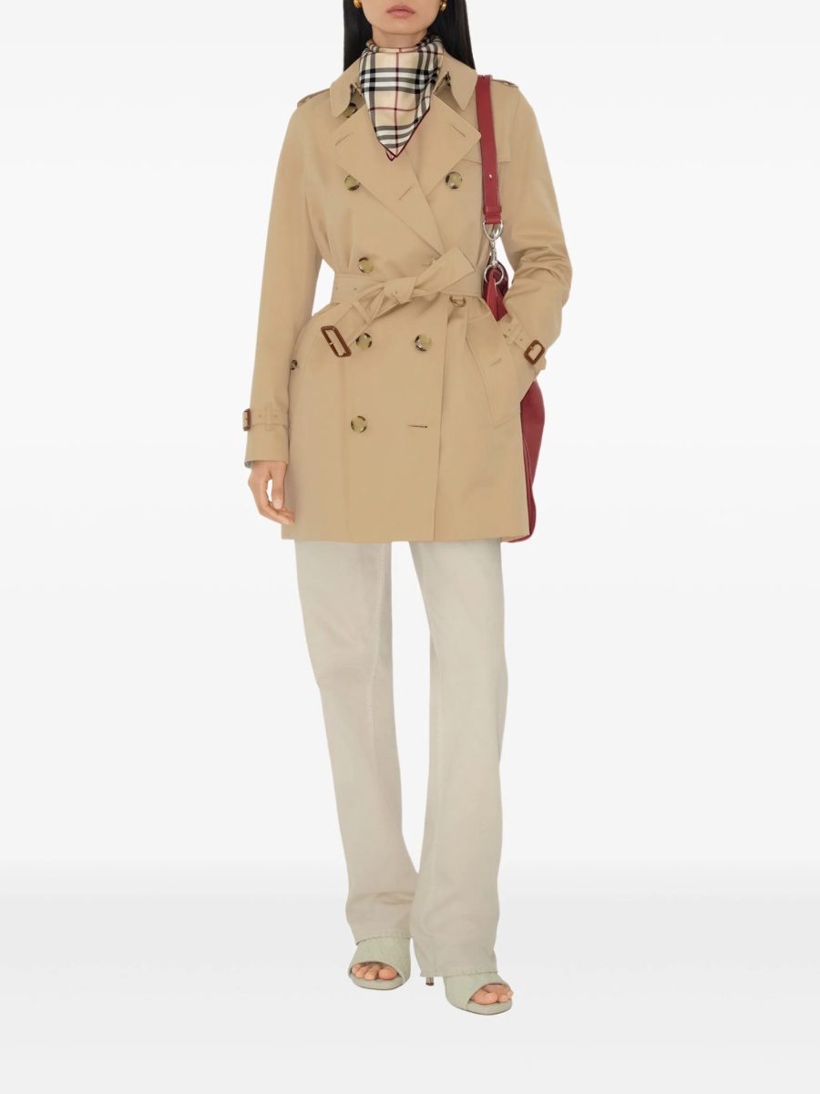 Trenci Burberry kensington heritage neutru din bumbac - Img 2